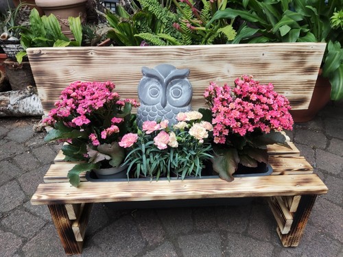 Blumenbank holzbank deko - holzbank,,