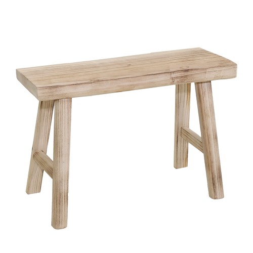 Holz blumen bank natur eckig - blumen,