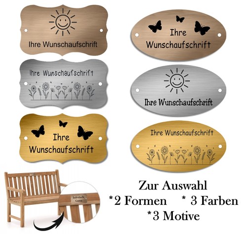 Schild gartenbank bank - /,