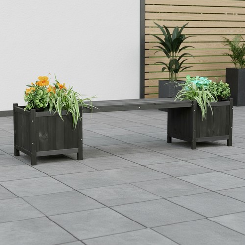 2in1 gartenbank schwarz - 2in1, +
