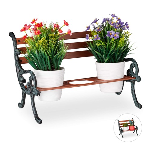 Blumenbank aus gusseisen - blumenbank,